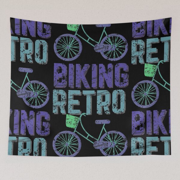 Item preview, Retro Biking in Blue Distressed designed and sold by 133DandC.