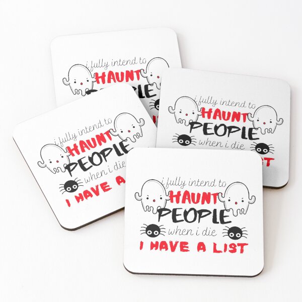 Item preview, I Fully Intend to Haunt People When I Die Funny Halloween Sticker designed and sold by MiaDelelai.