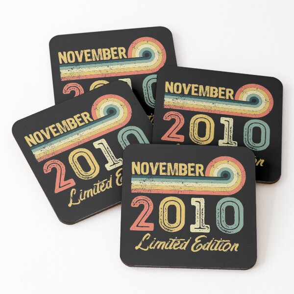 Item preview, Retro Vintage 11th Birthday - Born in November 2010 designed and sold by meedTee.