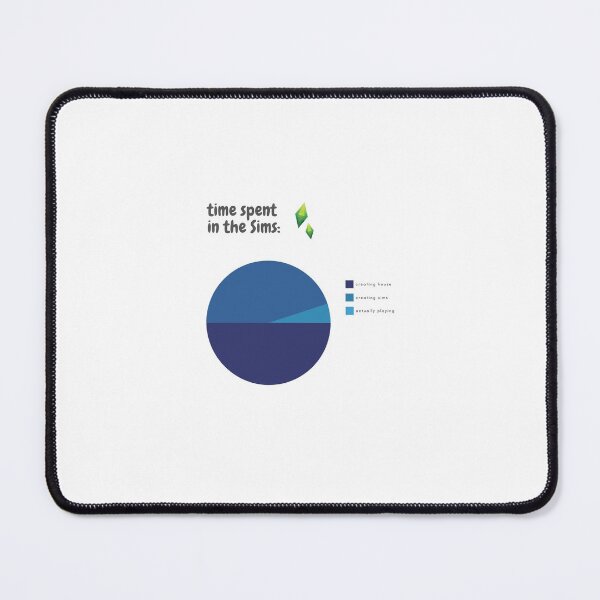 Item preview, Time Spent in The Sims pie chart designed and sold by Hellomydesign.