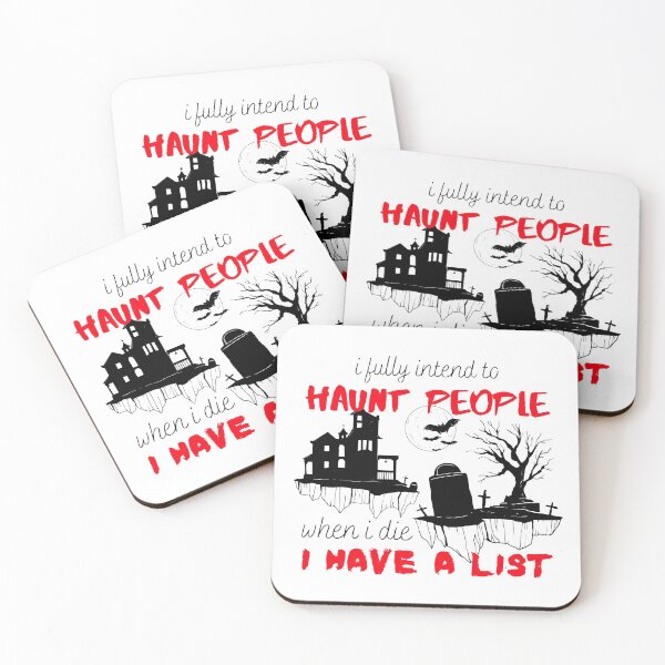 Item preview, Funny Halloween I Intend to Haunt People When I Die Sarcastic Saying designed and sold by MiaDelelai.