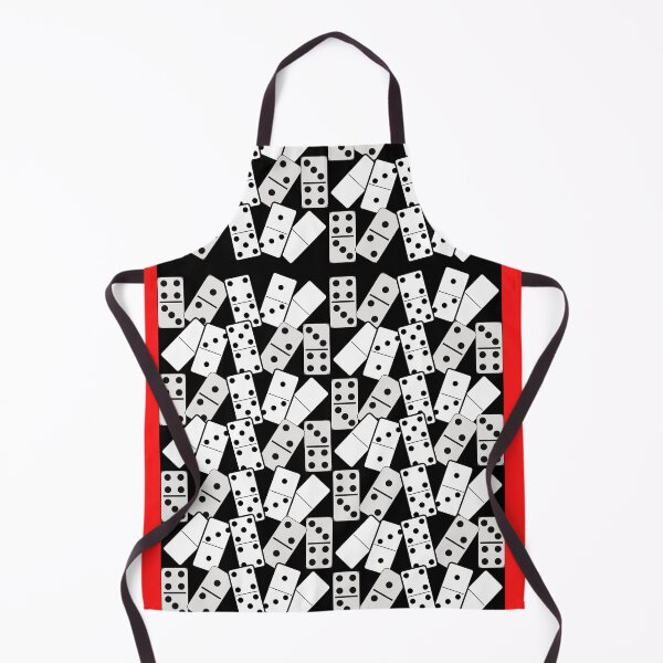 Item preview, Dominos Game On Black Background With Red Stripes designed and sold by Rainbows Rock.