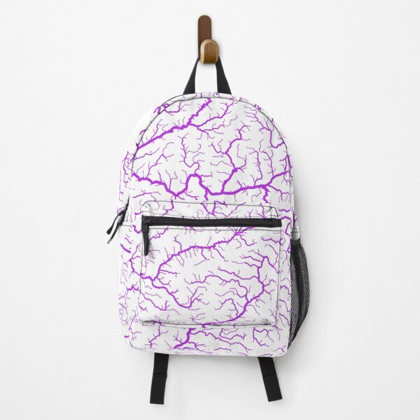 Item preview, Michigan River Basin Map in Rainbow Colours with White Background designed and sold by GrasshopperGeo.