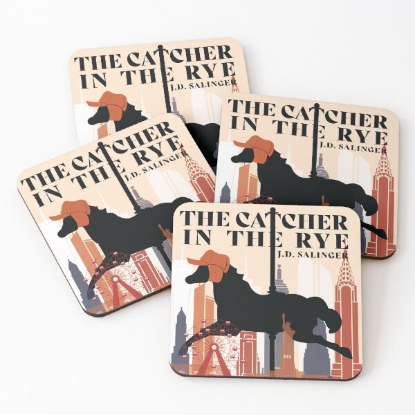 Item preview, The Catcher in the Rye minimalist book art designed and sold by PrintsBySadie.
