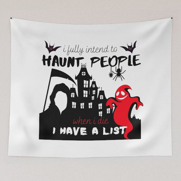 Item preview, I Fully Intend to Haunt People When I Die Spooky Haunted House designed and sold by MiaDelelai.