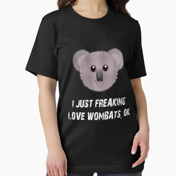 Vista previa del artículo con la obra «Divertido Wombat "I Just Freaking Love Wombats" Amante de los animales Regalos divertidos de Wombat», diseñado y vendido por Feeling Free.