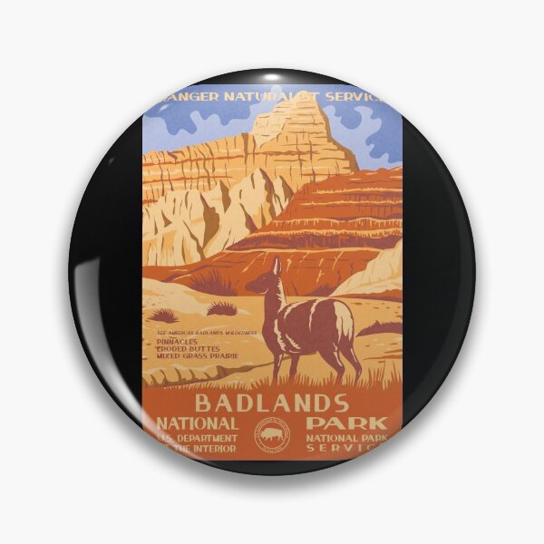 Item preview, Badlands National Park Vintage WPA Poster  designed and sold by JordanHolmes.