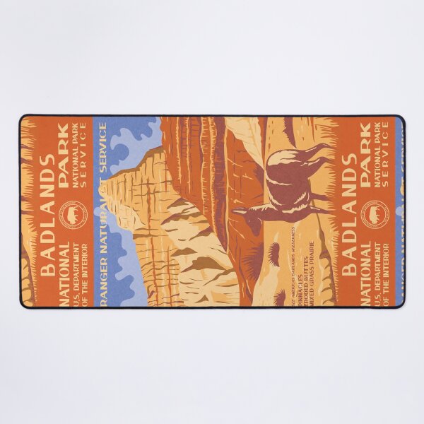 Item preview, Badlands National Park Vintage WPA Poster  designed and sold by JordanHolmes.