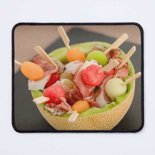 Item preview, Food Colorful Freshness Vitamins Fruit Salad Melon Tomatoes Onions Ham Skewer designed and sold by MonArtisteSam.