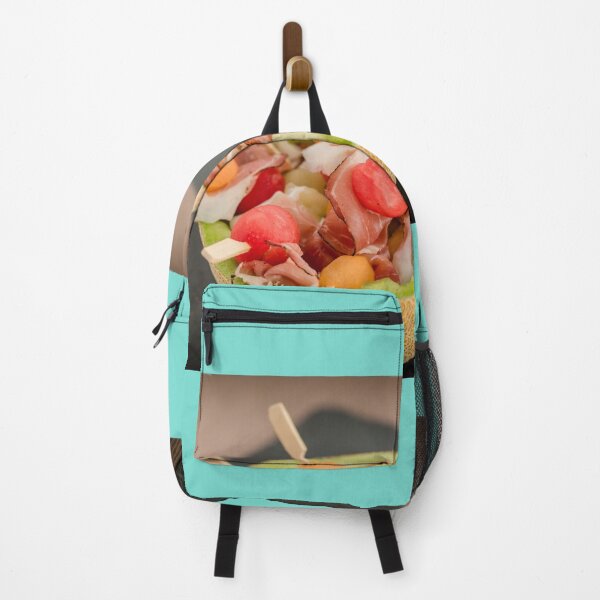 Item preview, Food Colorful Freshness Vitamins Fruit Salad Melon Tomatoes Onions Ham Skewer designed and sold by MonArtisteSam.
