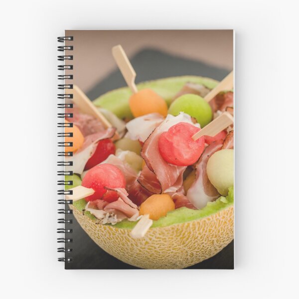 Item preview, Food Colorful Freshness Vitamins Fruit Salad Melon Tomatoes Onions Ham Skewer designed and sold by MonArtisteSam.