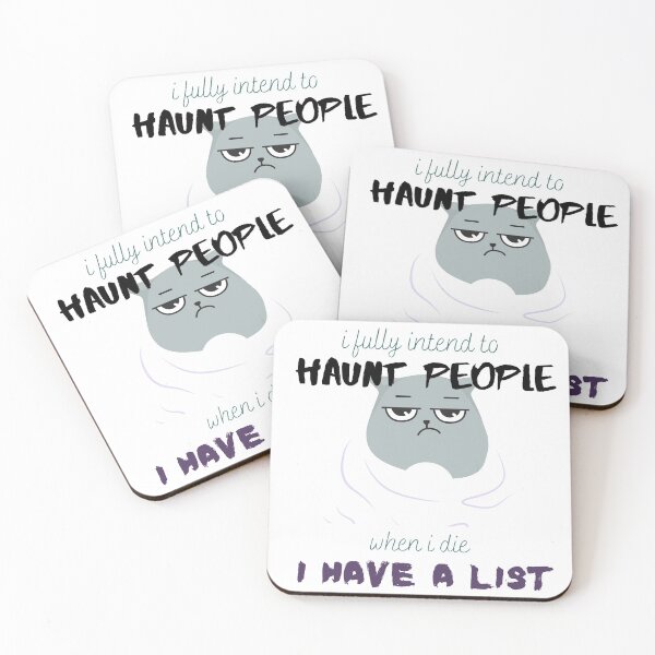 Item preview, I Fully Intend to Haunt People When I Die Funny Cat | Napping | I Have a List designed and sold by MiaDelelai.
