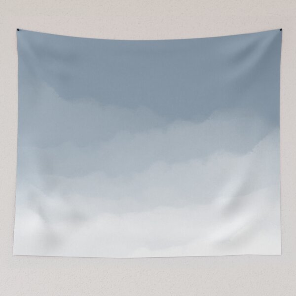 Item preview, Dusty Blue Watercolor Ombre (dusty blue/white) designed and sold by Design Minds Boutique.