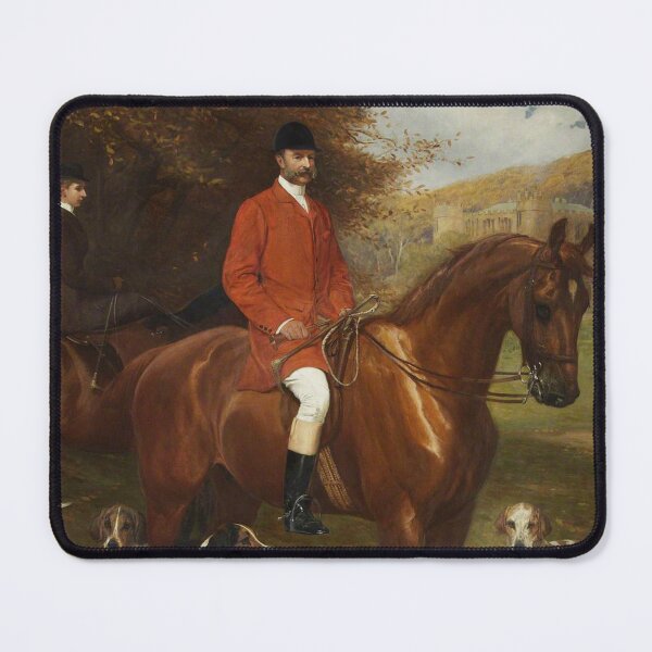 Item preview, Colonel Frederic Courtenay Morgan (1834–1909), in front of Ruperra Castle with His Daughter, the Honourable Violet Wilhelmina Morgan (1860–1943), the Honourable Mrs Basil St John Mundy designed and sold by Vintage Designs +.