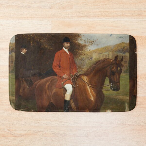 Item preview, Colonel Frederic Courtenay Morgan (1834–1909), in front of Ruperra Castle with His Daughter, the Honourable Violet Wilhelmina Morgan (1860–1943), the Honourable Mrs Basil  St John Mundy designed and sold by Vintage Designs +.