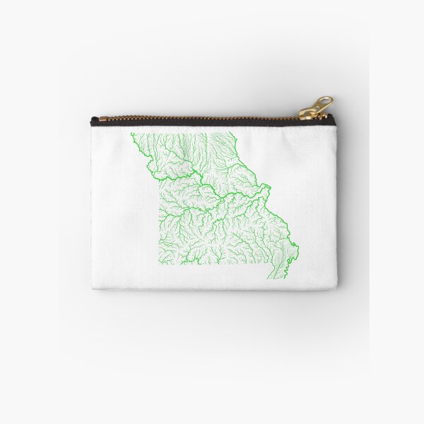 Item preview, Missouri River Basin Map in Rainbow Colours with White Background designed and sold by GrasshopperGeo.