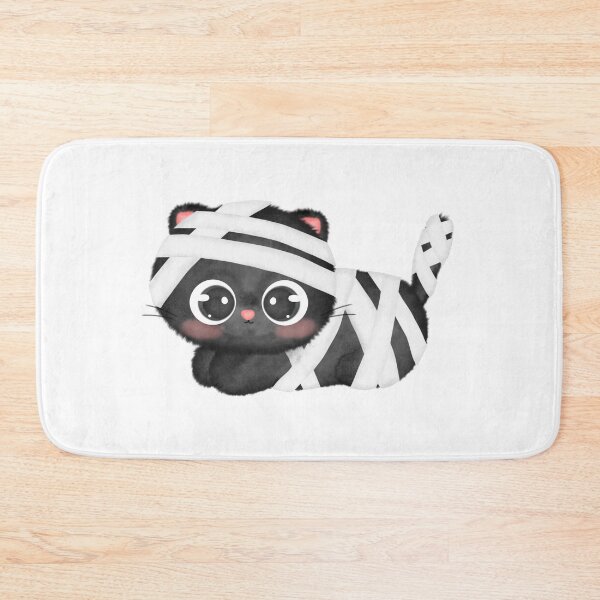 Item preview, Cute Watercolor Mummy Black Cat designed and sold by ShopLizCreates.