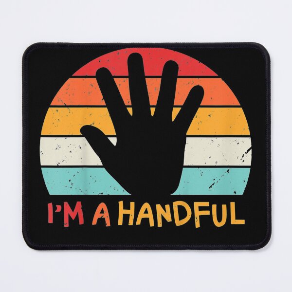 Item preview, Kids Im a Handful Five Year Old Vintage 5th BirthdayYouth designed and sold by RomishiAurra.