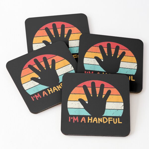 Item preview, Kids Im a Handful Five Year Old Vintage 5th BirthdayYouth designed and sold by RomishiAurra.