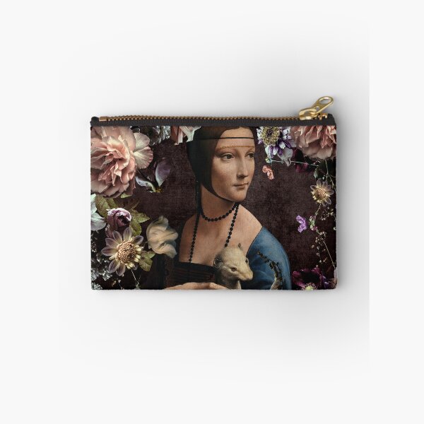 Item preview, Lady with an Ermine and flowers Botanical Night Garden Nightgarden designed and sold by UtArt.
