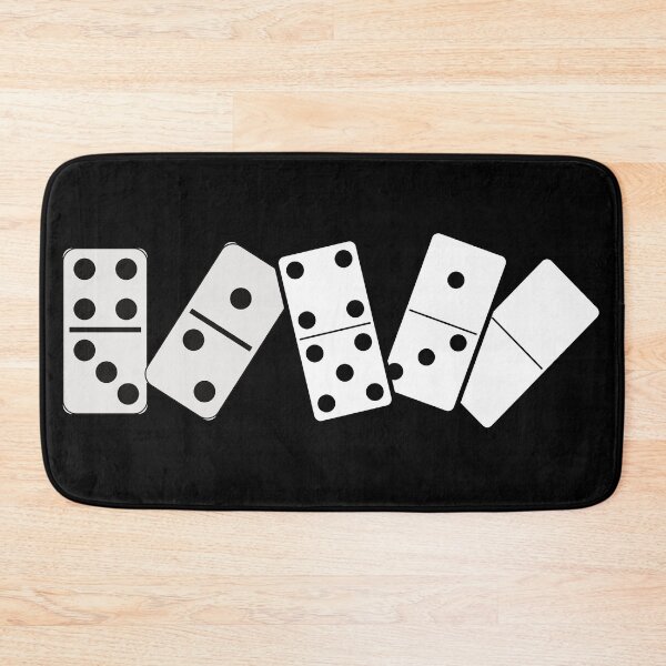 Item preview, Dominos Game On Black Background  designed and sold by Rainbows Rock.