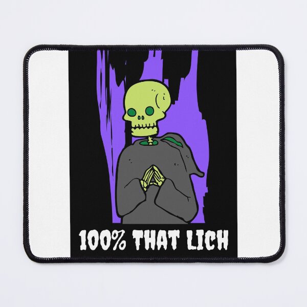 Item preview, 100% That Lich (Black BG for lighter merch) designed and sold by RockNRole.