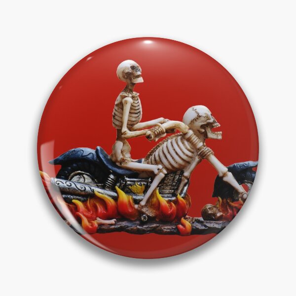 Item preview, Gruesome Skeleton Biker designed and sold by Anzarr.