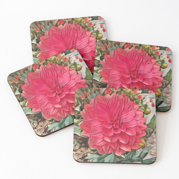 Item preview, Red Dahlia Flower designed and sold by Love The Design.