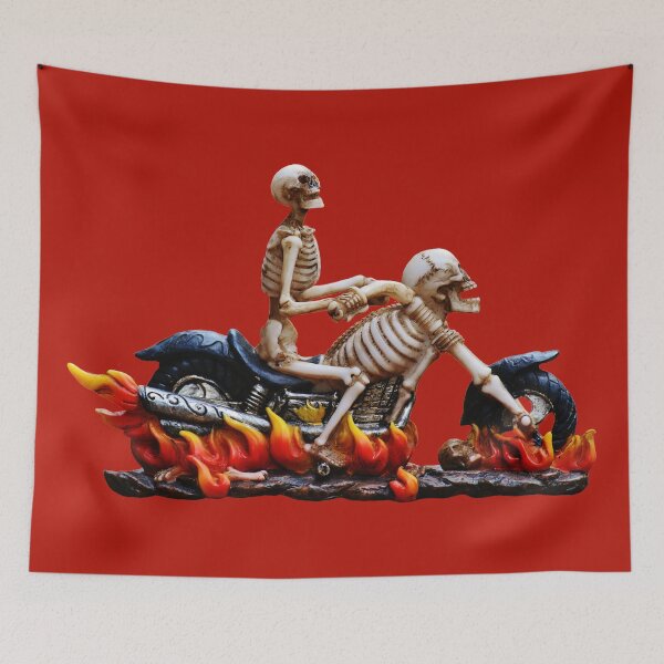 Item preview, Gruesome Skeleton Biker designed and sold by Anzarr.