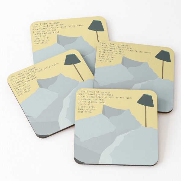 Item preview, Leonard Cohen Chelsea Hotel No.2 poetry art  designed and sold by PrintsBySadie.
