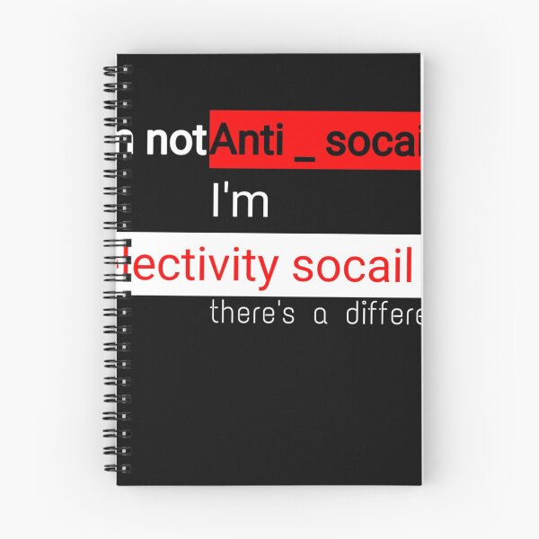 Item preview, I'm Not Anti Social Im Selectively Social designed and sold by Zshope.