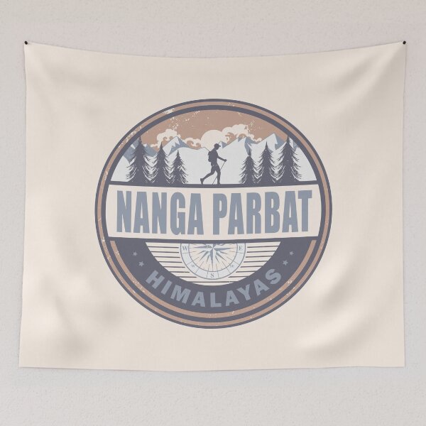 Item preview, Nanga Parbat Himalayas Pakistan Vintage Hiking Design designed and sold by CynthiaGraphics.