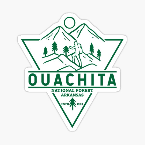 Ouachita National Forest Arkansas Badge Sticker