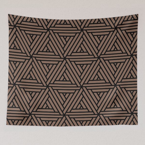Artikelvorschau, Mid-tone Brown and Black Shape Mosaic Pattern 2 Pairs Dunn & Edwards 2022 Color of the Year Art & Craft DET682 - Colour Trends - Hue - Shade entworfen und verkauft von ColorOfTheYears.