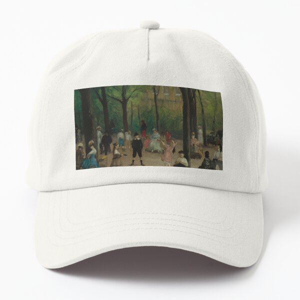 Luxembourg Gardens Oil Painting by William James Glackens Dad Hat