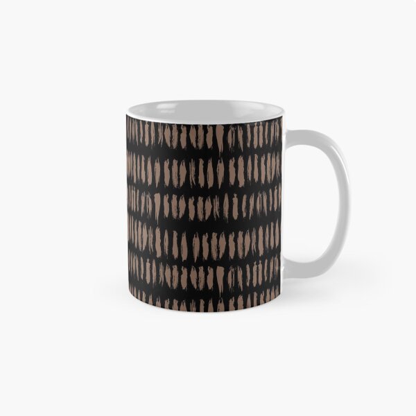 Artikelvorschau, Mid-tone Brown and Black Stripe Dash Lines Pattern Pairs Dunn & Edwards 2022 Color of the Year Art & Craft DET682 - Colour Trends - Hue - Shade entworfen und verkauft von ColorOfTheYears.