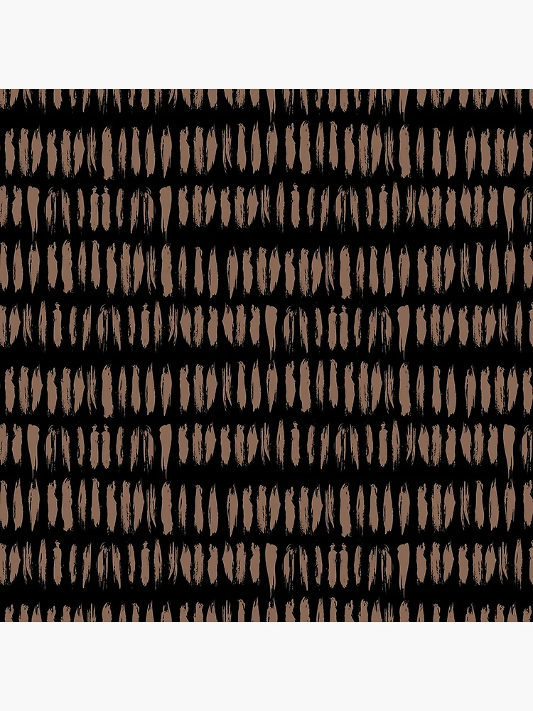 Imagen 5 de 5, Posavasos (lote de 4) con la obra Mid-tone Brown and Black Stripe Dash Lines Pattern Pairs Dunn & Edwards 2022 Color of the Year Art & Craft DET682 - Colour Trends - Hue - Shade, diseñada y vendida por ColorOfTheYears.