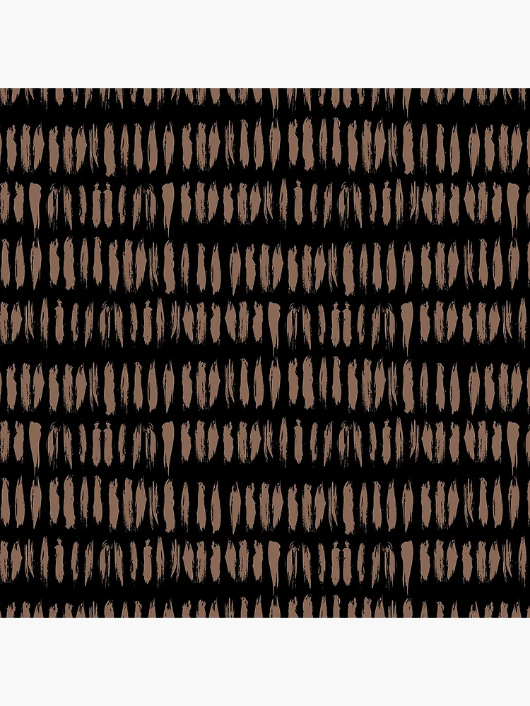 Imagen 4 de 4, Reloj con la obra Mid-tone Brown and Black Stripe Dash Lines Pattern Pairs Dunn & Edwards 2022 Color of the Year Art & Craft DET682 - Colour Trends - Hue - Shade, diseñada y vendida por ColorOfTheYears.