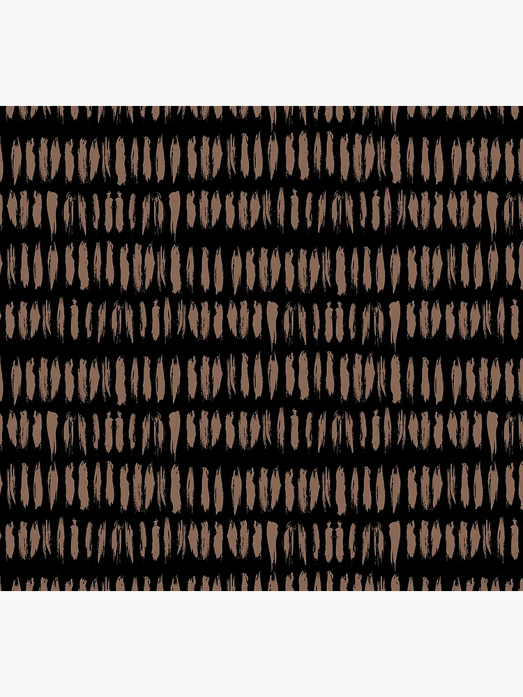 Thumbnail 5 von 5, Socken, Mid-tone Brown and Black Stripe Dash Lines Pattern Pairs Dunn & Edwards 2022 Color of the Year Art & Craft DET682 - Colour Trends - Hue - Shade designt und verkauft von ColorOfTheYears.