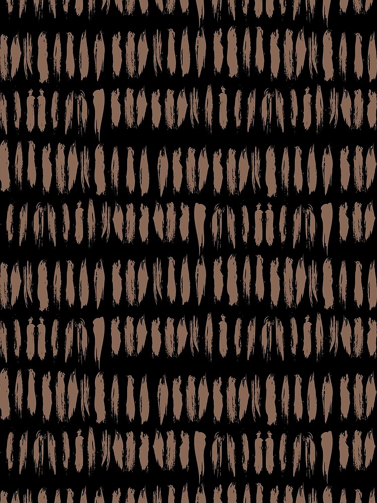 Thumbnail 3 von 3, Tuch, Mid-tone Brown and Black Stripe Dash Lines Pattern Pairs Dunn & Edwards 2022 Color of the Year Art & Craft DET682 - Colour Trends - Hue - Shade designt und verkauft von ColorOfTheYears.
