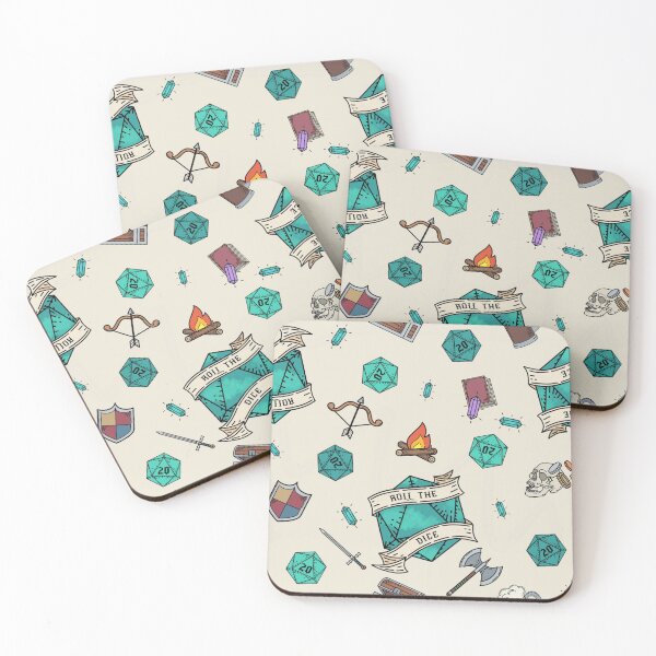 Item preview, Roll the Dice - Aqua designed and sold by CritHappensDice.