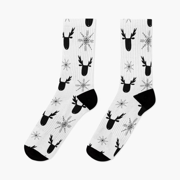 Item preview, Reindeer pattern black and white designed and sold by Gabba Delgado.