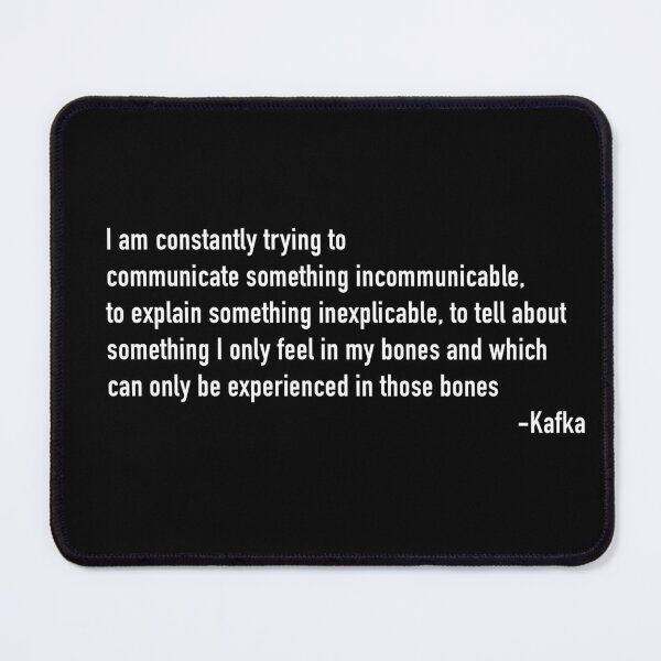 Item preview, Dark academia kafka quote designed and sold by TeddyXElliott.