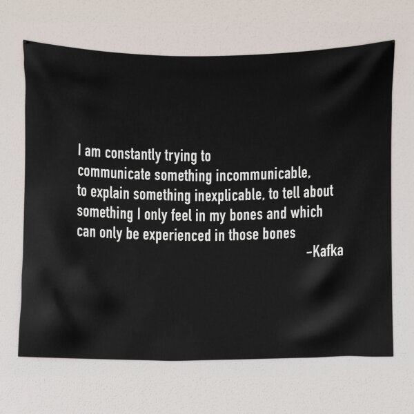 Item preview, Dark academia kafka quote designed and sold by TeddyXElliott.