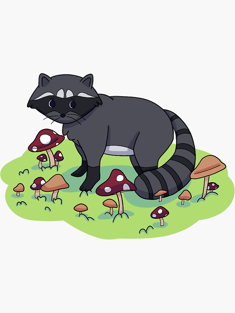 Simply Raccoon Sticker for Sale by RogMont