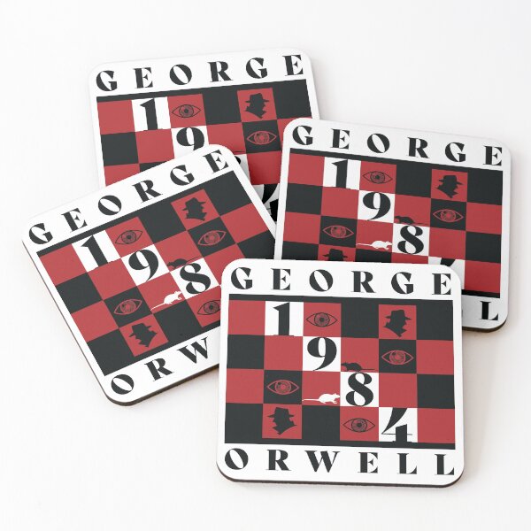 Item preview, George Orwell 1984 minimalist book art designed and sold by PrintsBySadie.