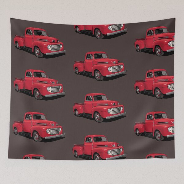Item preview, 1950 Ford F1 Pickup Truck in red designed and sold by candc-retro.