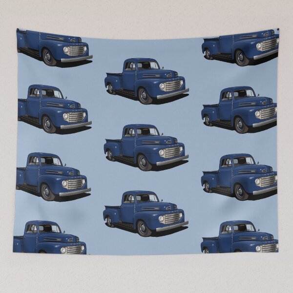 Item preview, 1950 Ford F1 Pickup Truck in dark blue designed and sold by candc-retro.
