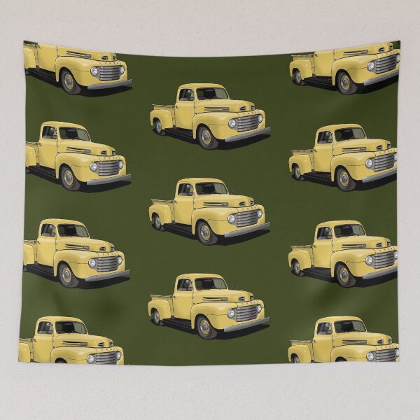 Item preview, 1950 Ford F1 Pickup Truck in yellow designed and sold by candc-retro.