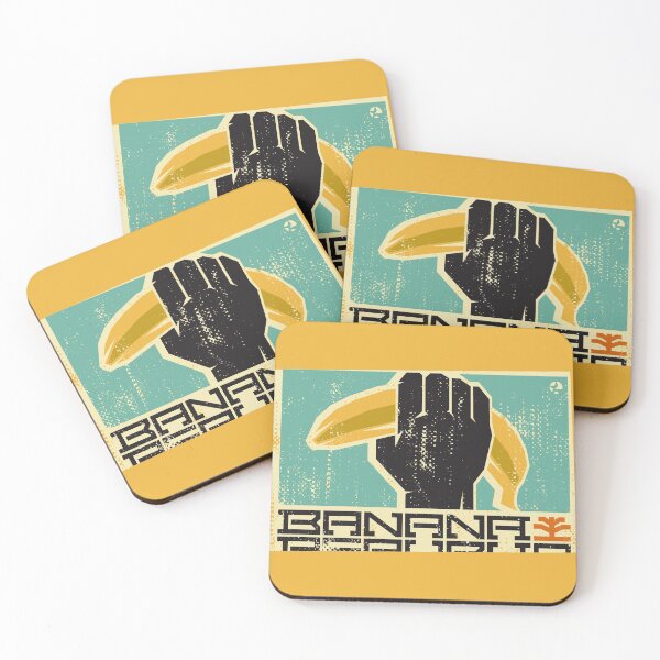 Item preview, Fist and banana. Vintage label designed and sold by etraveler.
